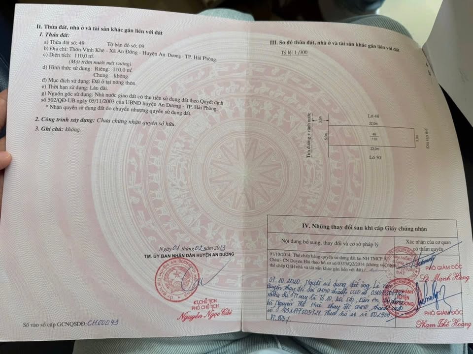 Đất nền 110m² Vĩnh Khê, An Dương chỉ 3 tỷ - Sổ hồng chính chủ, đường nhựa ô tô tránh nhau!