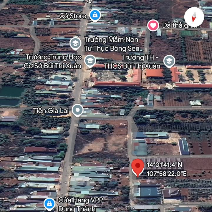 Đất thổ cư Hẻm 147 Hà Huy Tập, Pleiku 125m² - Ô tô vào tận nơi!