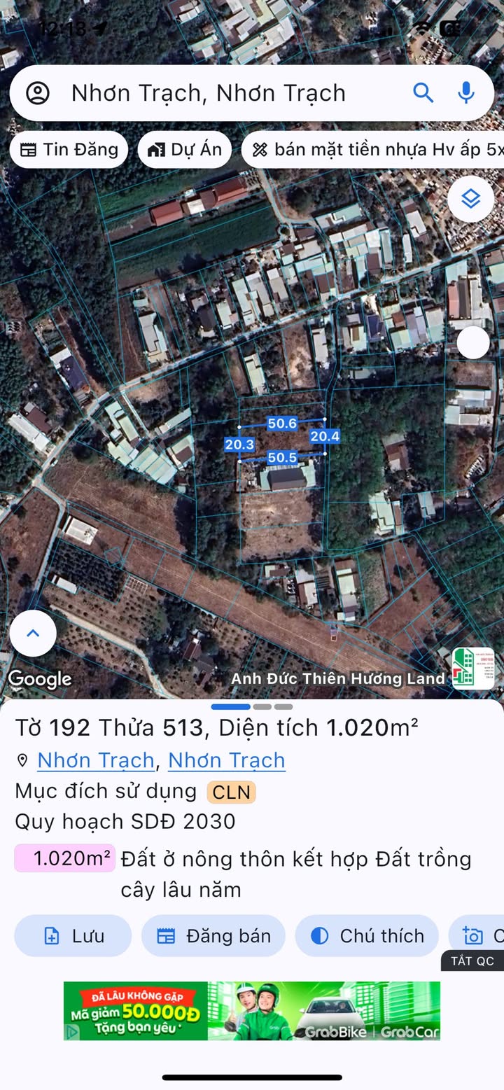 Đất nền xã Phú Thạnh, Nhơn Trạch 1000m² giá 10 tỷ - Đầu tư sinh lời ngay!