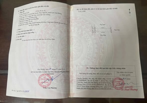 Đất Kiền Bái, Thủy Nguyên 74m² giá 1 tỷ - Đường ô tô 7 chỗ thông thoáng!