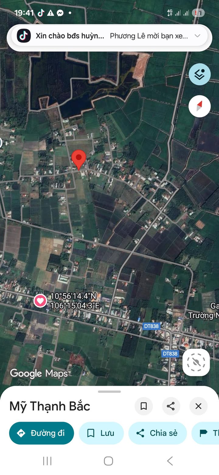 Đất thổ cư 100% sổ hồng riêng tại Mỹ Thạnh Bắc 250m² giá 479 triệu - Đầu tư sinh lời ngay!