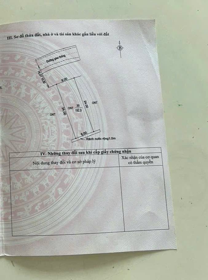 Đất thổ cư Liên Sơn, Tân Yên 192m² - Mặt tiền 8m, giá thỏa thuận!