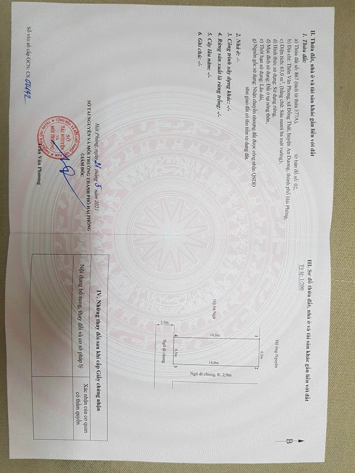 Đất lô góc Chung Cư Văn Cú An Dương 63m² giá 2.1 tỷ - Sổ đỏ chính chủ