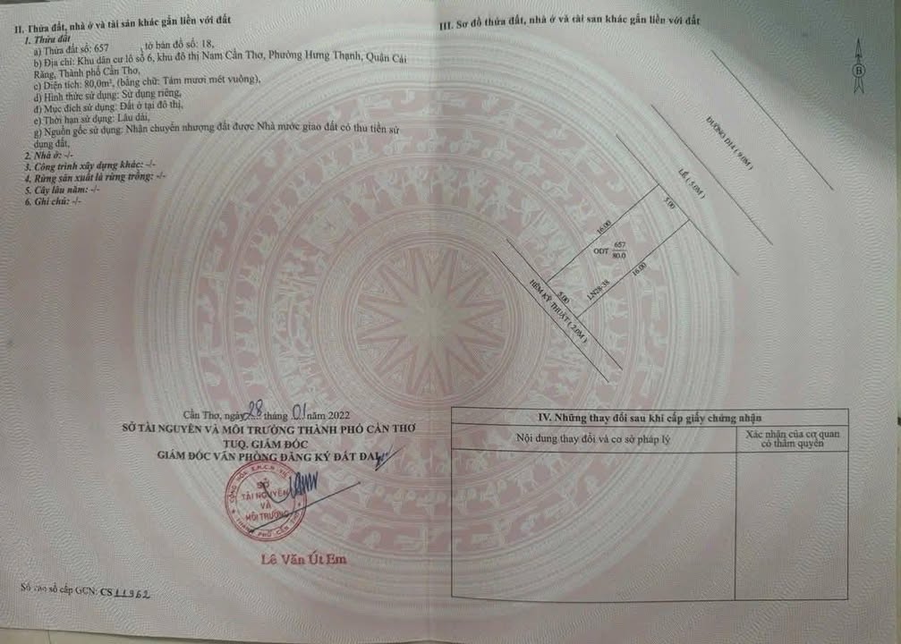 Đất nền KDC Hồng Loan, Cái Răng, 80m² giá 3,1 tỷ - Cơ hội vàng đầu tư!