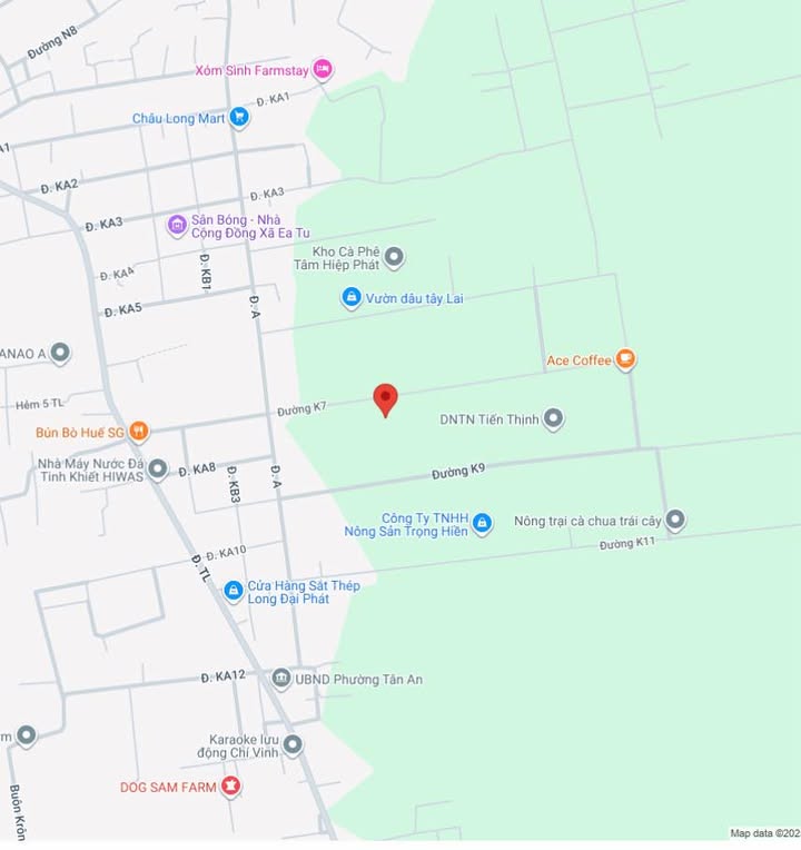 Đất thổ cư 600m² tại Phường Tân An, Buôn Ma Thuột - Giá chỉ 1.72 tỷ