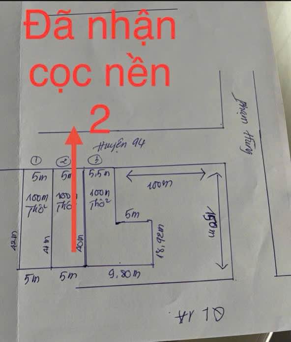 Đất mặt tiền đường Huyện 94 Mỹ Tho 210m² giá 2.15 tỷ - Đầu tư sinh lời ngay!