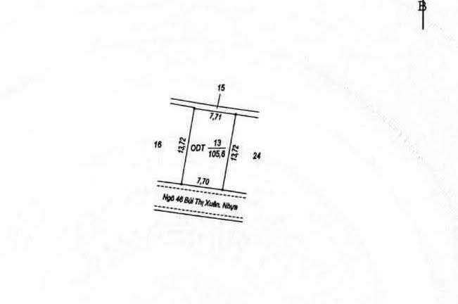 Đất ở ngõ 46 Bùi Thị Xuân, Đồng Mỹ 105.81m² giá chỉ 3 tỷ - Sổ hồng chính chủ!