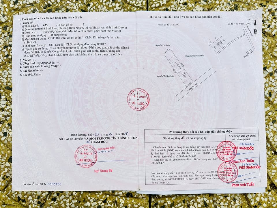 Nhà phố Bình Nhâm 40, 217m² giá 4.5 tỷ - Bán gấp, thương lượng.