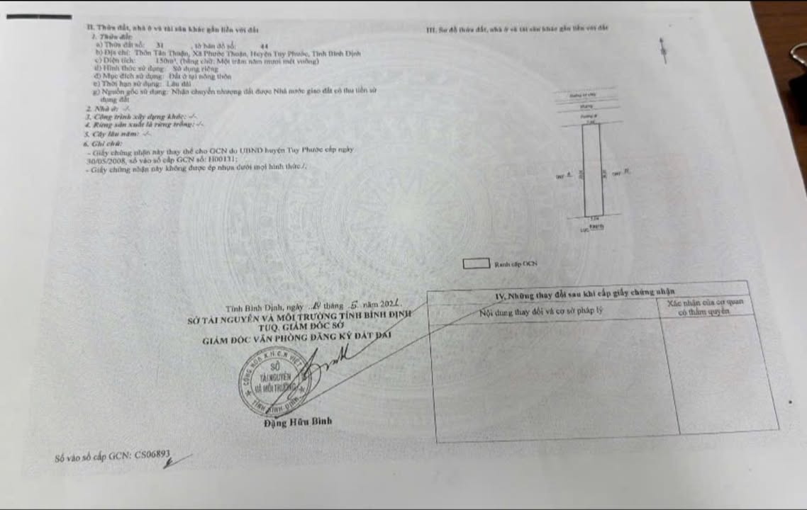 Đất nền Phước Thuận 150m² giá 2.5 tỷ - Gần trường học và chợ