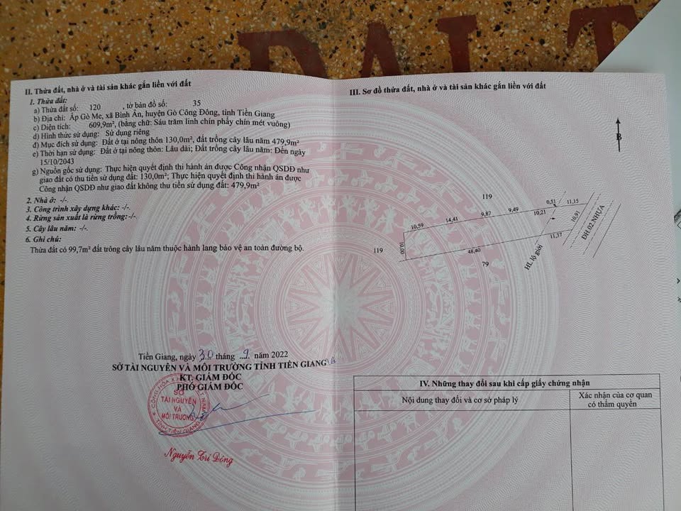 Đất thổ cư Gò Công 600m² giá 2.28 tỷ - Pháp lý rõ ràng, kinh doanh thuận lợi!