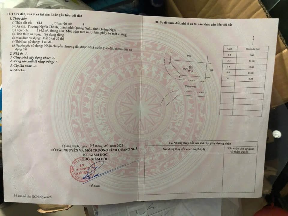 Đất nền KĐT HUD Phú Mỹ Quảng Ngãi 184m² giá 3.9 tỷ - Lô góc tuyệt đẹp!