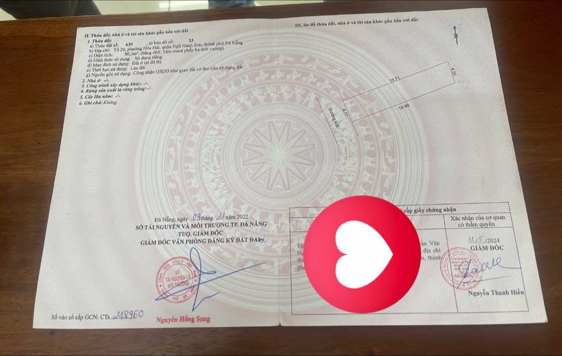 Đất nền Hòa Hải, Ngũ Hành Sơn 80.3m² giá 3.55 tỷ - Cơ hội đầu tư tuyệt vời!