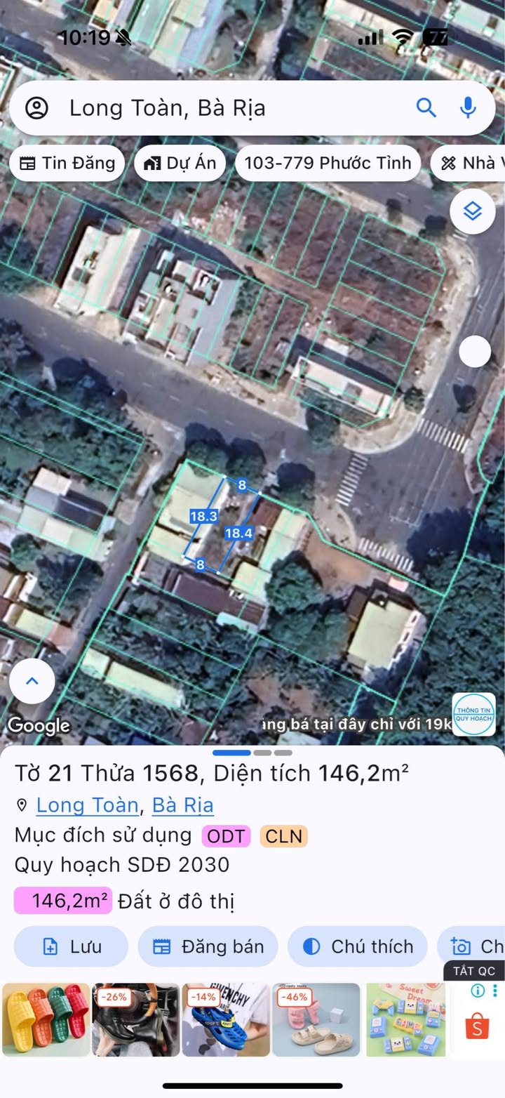 Mặt tiền Lý Thái Tổ Bà Rịa 144m² giá 5.3 tỷ - Đầu tư sinh lời ngay!