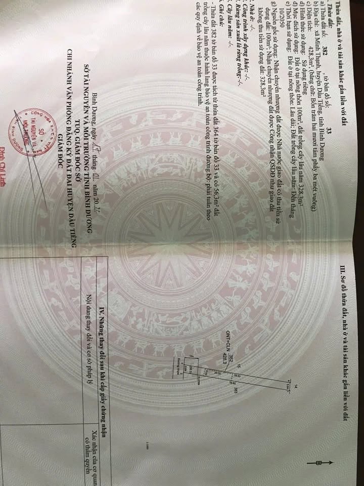 Đất nền Minh Thạnh Dầu Tiếng 420m² giá 700 triệu - Mặt tiền đường nhựa thuận lợi!