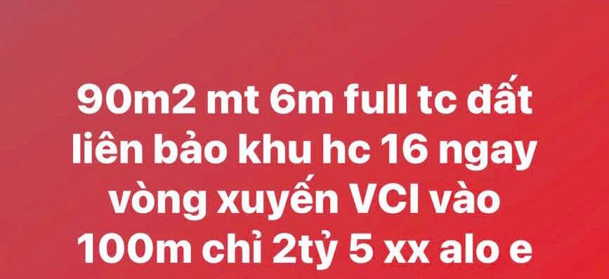 Đất thổ cư 90m² Liên Bảo - Ngay vòng xuyến VCI, giá 2.5 tỷ!