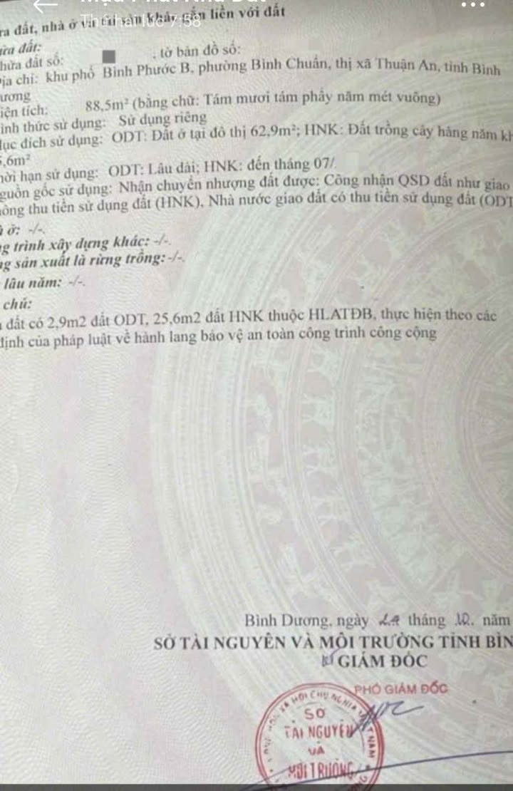 Đất nền Bình Chuẩn 88.5m² giá chỉ 2.55 tỷ - Cơ hội đầu tư tuyệt vời!