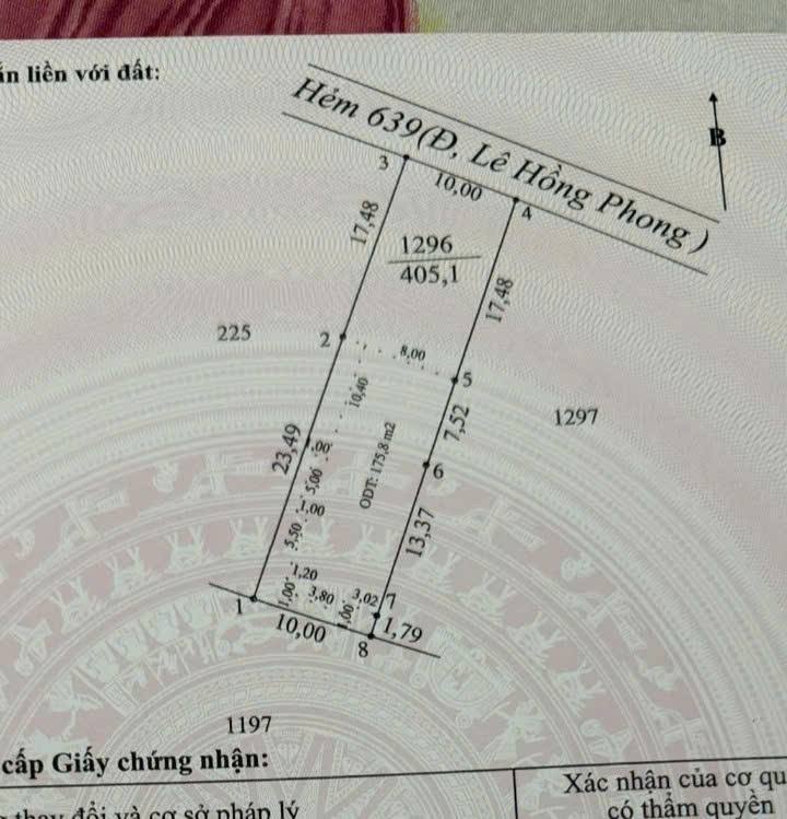 Đất nền hẻm 639 Lê Hồng Phong, Sóc Trăng 400m² - Tiềm năng đầu tư lớn!