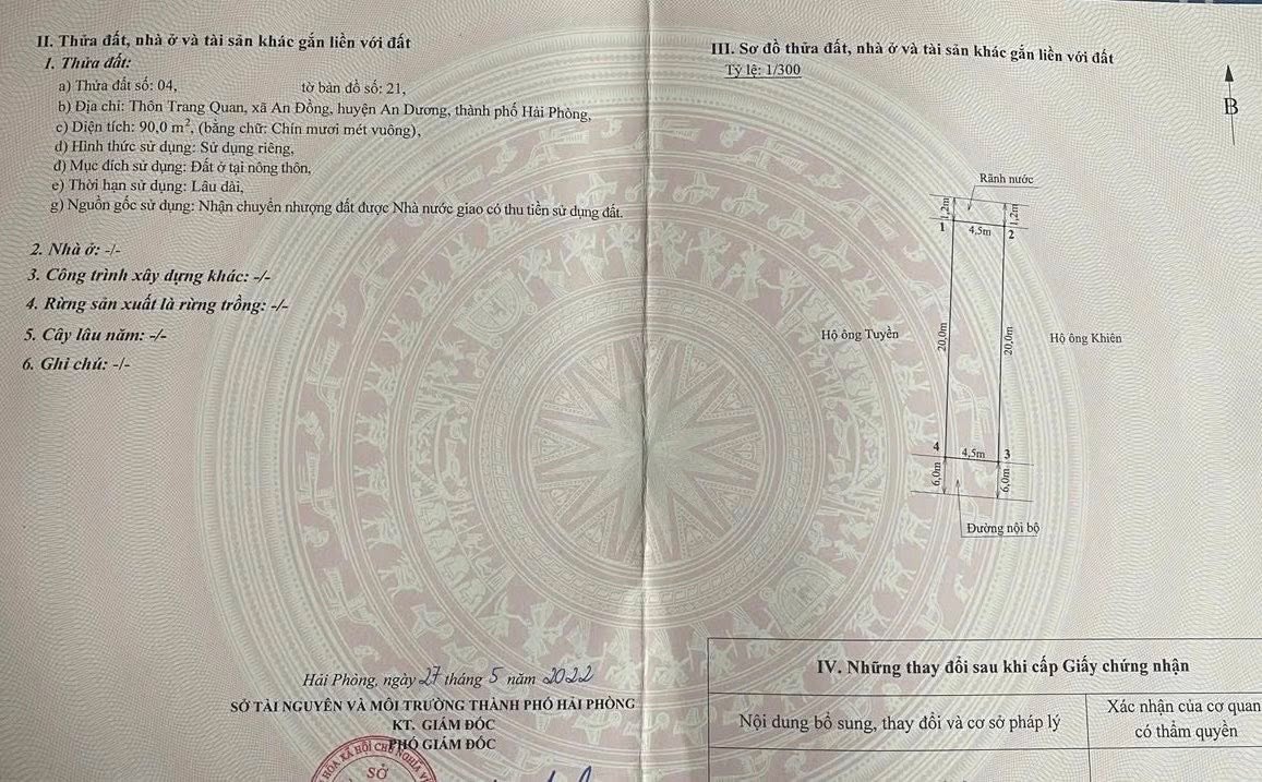 Đất nền TDP Trang Quan, An Hải, 90m² giá 3.99 tỷ - Vị trí đẹp, đông dân cư!