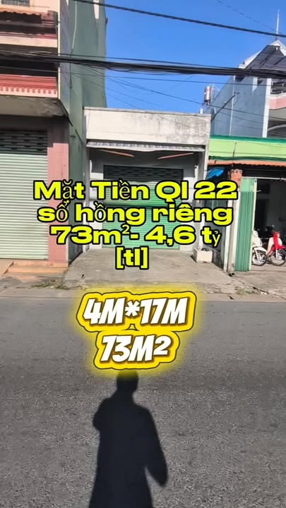 FrontHouse Hóc Môn 73m² chỉ 4.6 tỷ - Mặt tiền Quốc lộ 22, kinh doanh thuận lợi!
