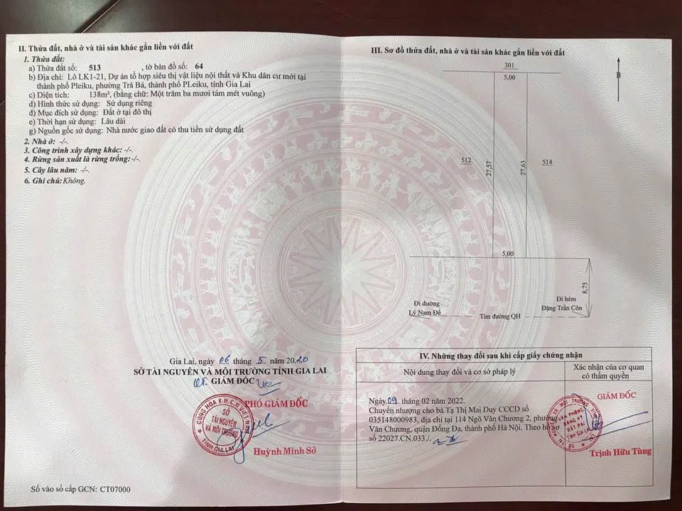 Đất nền liền kề 135m² đường Lý Nam Đế - Cơ hội đầu tư tuyệt vời!