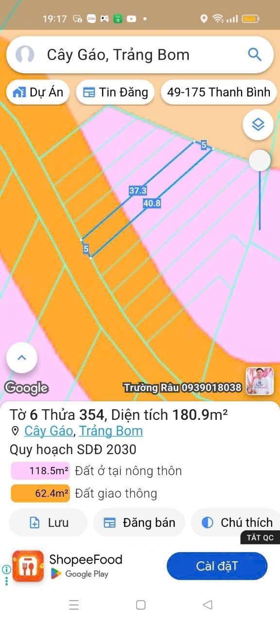 Đất nền đẹp Bàu Hàm 180m² giá 830 triệu - Cơ hội đầu tư sinh lời!