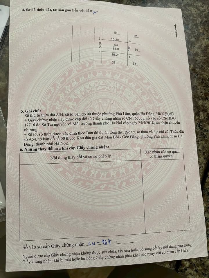 Nhà phố Phú Lãm 51m² giá thỏa thuận - Vị trí đẹp gần đại học