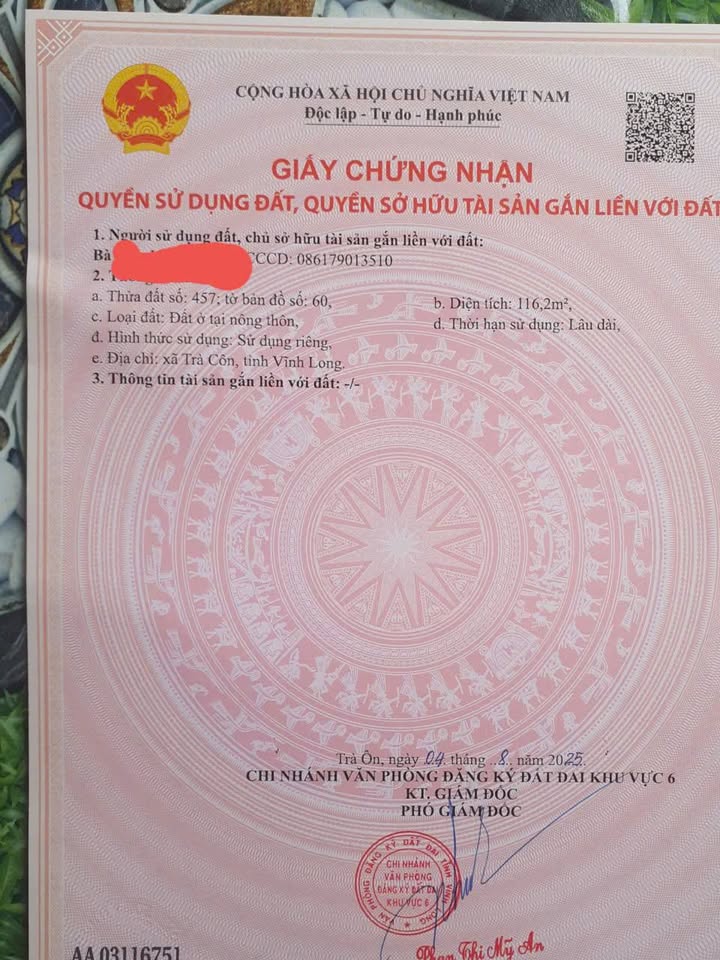 Đất nền Trà Côn, Trà Ôn 116m² giá chỉ 145 triệu - Đầu tư sinh lời ngay!