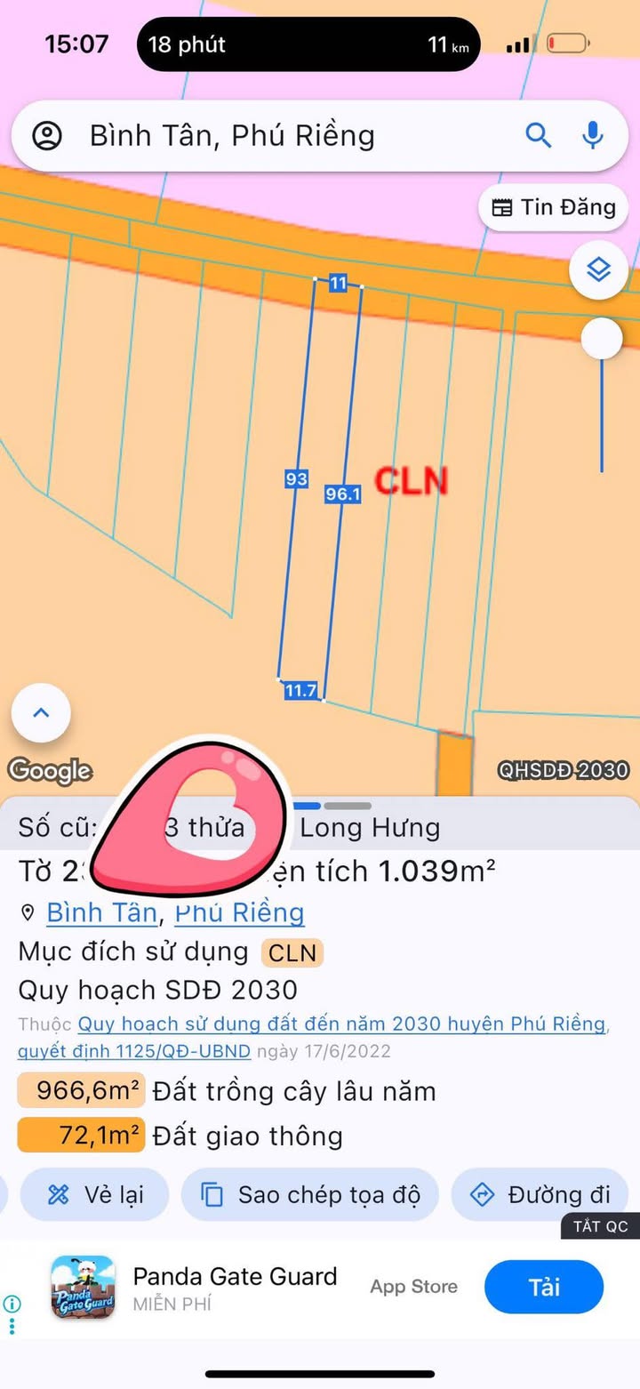 Đất nền 3600m² tại Bình Tân, Phú Riềng - Giá chỉ 350 triệu, thương lượng nhẹ!