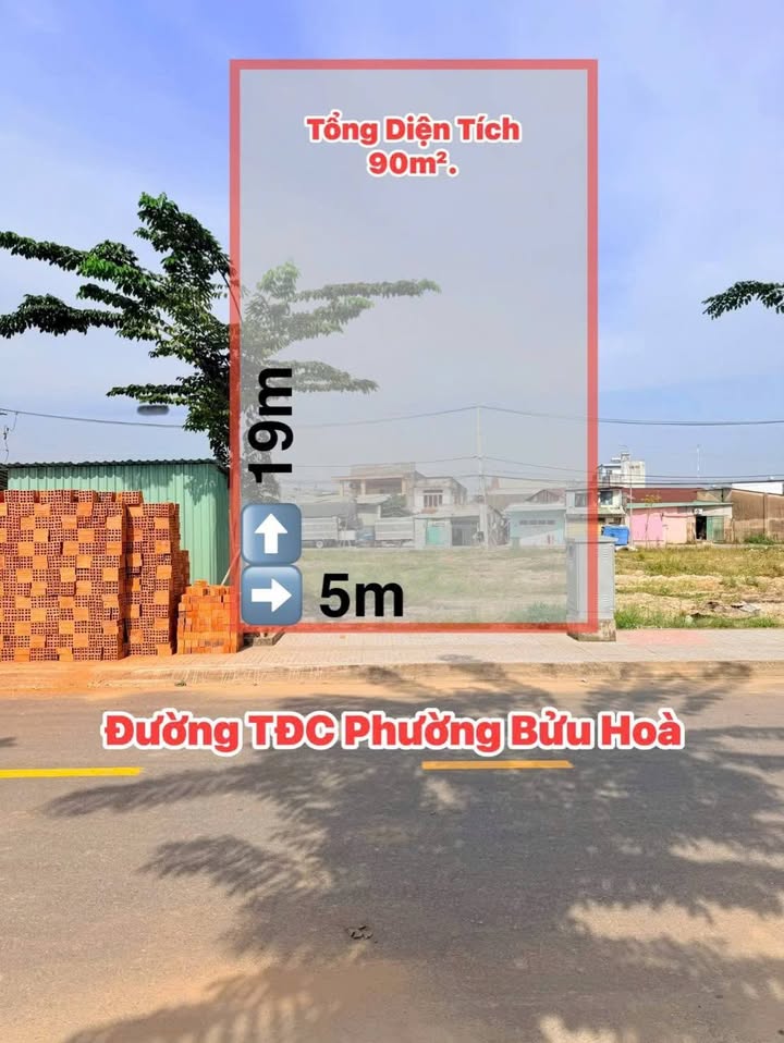 Đất nền Bửu Hòa, Biên Hòa 90m² giá 3.15 tỷ - Sổ đỏ chính chủ, xây dựng ngay!