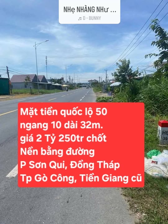 Bán gấp FrontHouse mặt tiền QL50 - 320m² giá 2.25 tỷ - Kinh doanh thuận lợi!