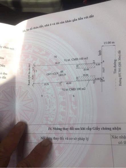 Đất nền mặt tiền ĐT 759, xã Tân Thành, Tây Ninh 1900m² - Phù hợp làm kho xưởng!