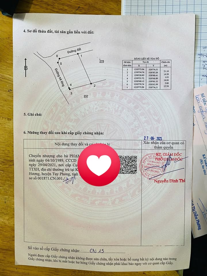 Đất thổ cư 300m² Vĩnh Hảo, Tuy Phong giá chỉ 650 triệu - Đầu tư tuyệt vời!