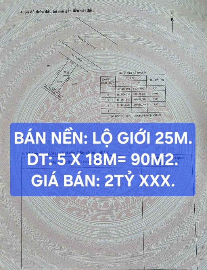 Đất nền Khu TĐC Ngân Thuận Stella Mega City 90m² giá 2 tỷ - Cơ hội đầu tư hấp dẫn!
