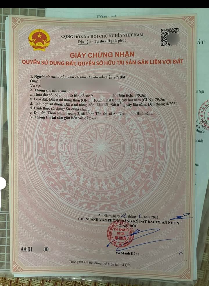 Đất nền An Nhơn Tây 179m² giá 1.4 tỷ - Mặt tiền đường nhựa, thuận tiện kinh doanh!