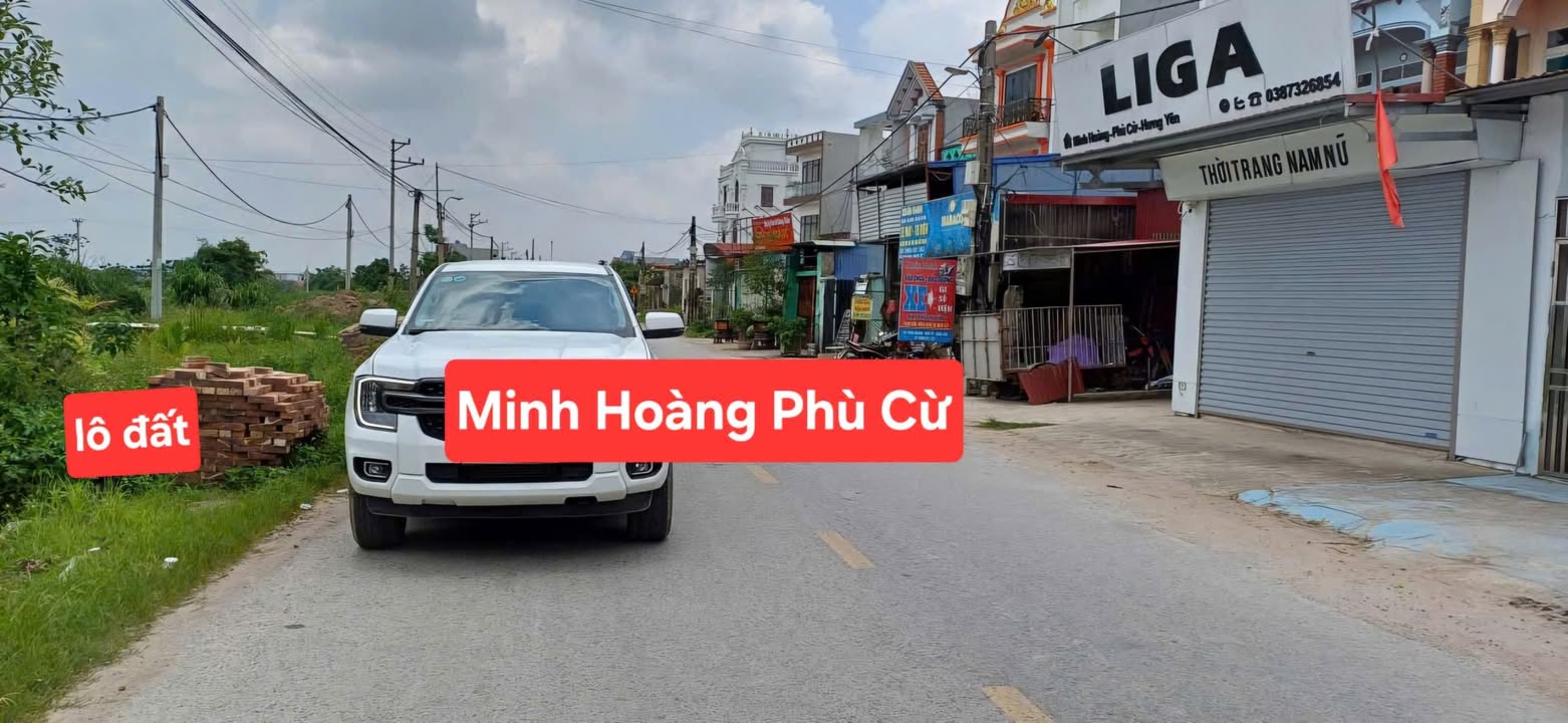 Đất mặt tiền trục chính Minh Hoàng, Phù Cừ 75m² giá 2 tỷ - Cơ hội đầu tư tuyệt vời!