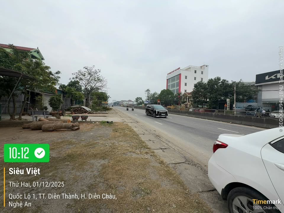 Lô đất Quốc Lộ 1A Diễn Châu 105.7m² giá 5 tỷ - Đầu tư sinh lời mạnh!