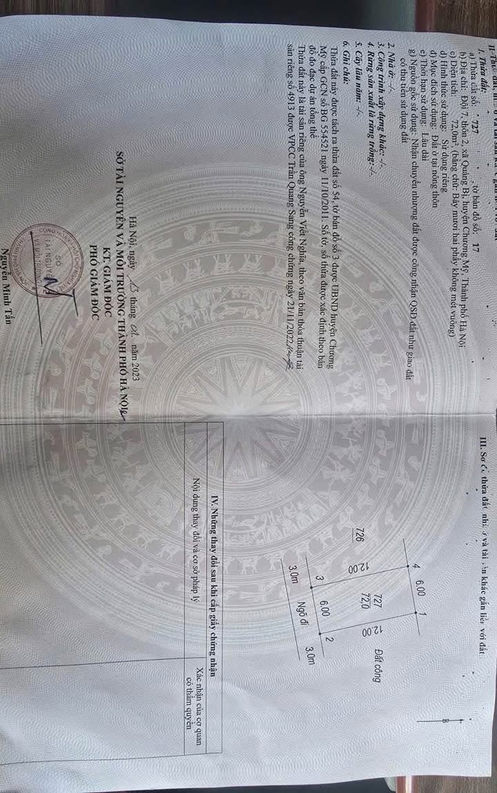 Đất nền 72m² xã Quảng Bị, Chương Mỹ giá 2 tỷ - Đầu tư sinh lời ngay!