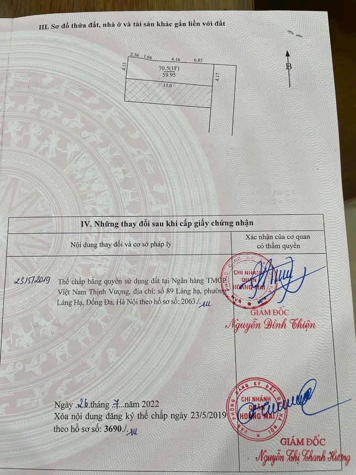 Đất Vĩnh Hưng Hoàng Mai 60m² giá 6.05 tỷ - Ô tô đỗ cửa ngay!