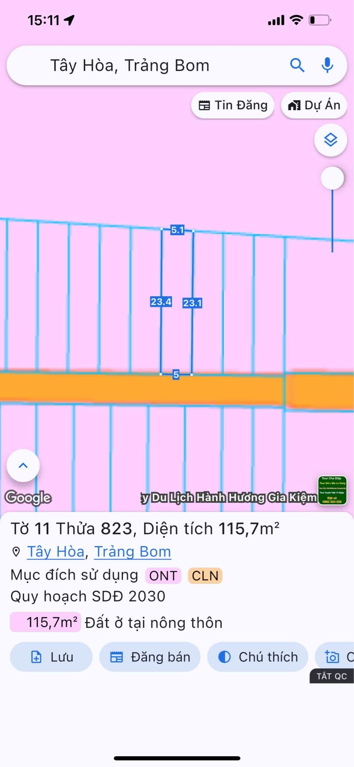 Lô đất Tây Hoà, Trảng Bom 115m² giá tốt - Sổ đỏ chính chủ!