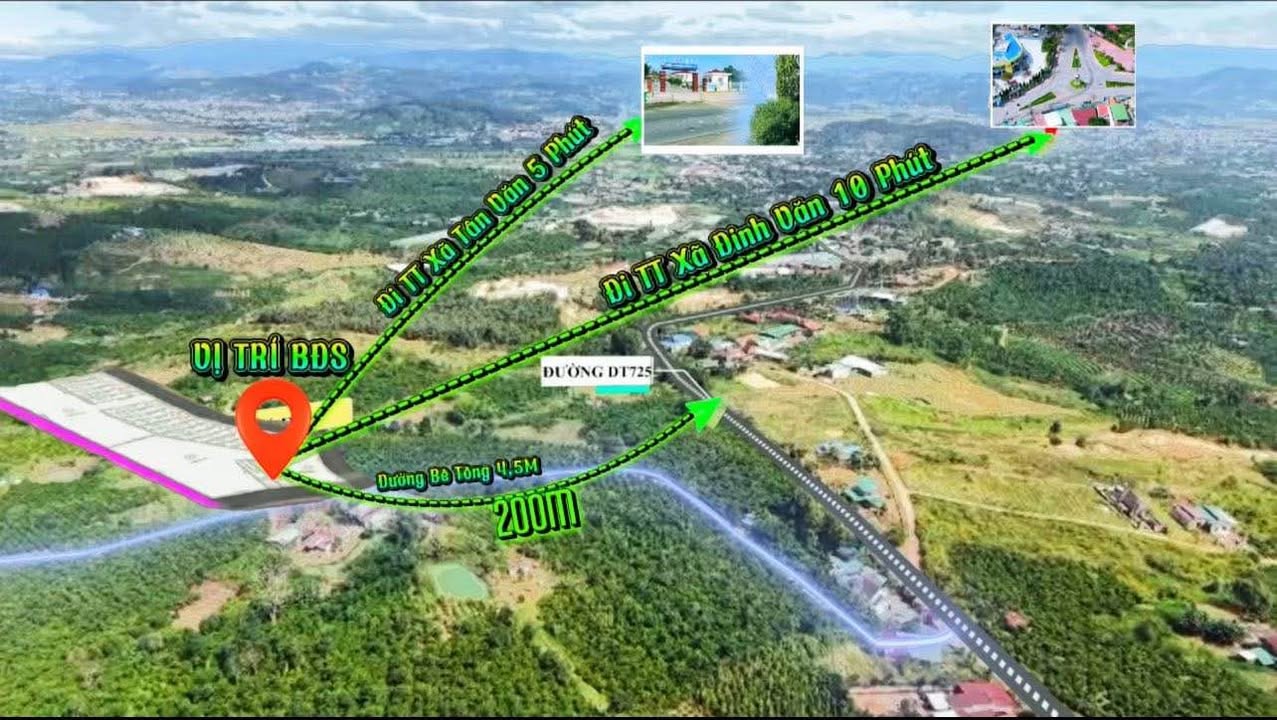 Đất ven Đà Lạt xã Tân Văn 266m² giá 550 triệu - Cơ hội đầu tư tuyệt vời!