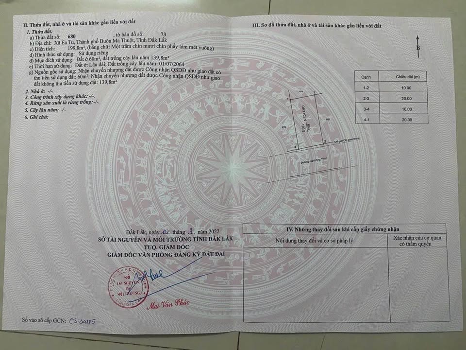 Đất mặt tiền đường D4, phường Tân An, 200m² chỉ 1.79 tỷ - Cơ hội đầu tư hấp dẫn!