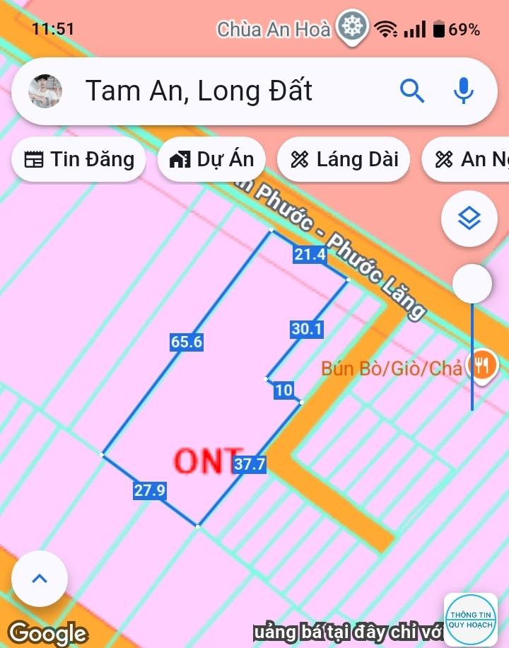 Nhà Mái Thái 200m² mặt tiền đường An Phước - Phước Lăng 1665m² giá 9 tỷ - Cơ hội đầu tư tuyệt vời!