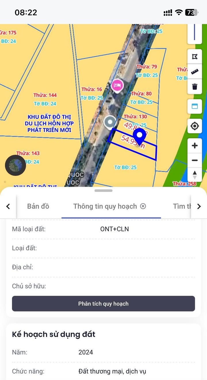 Đất nền Phú Quốc 733m² mặt tiền đường Dinh Bà Ông Lang - Cơ hội đầu tư tuyệt vời!