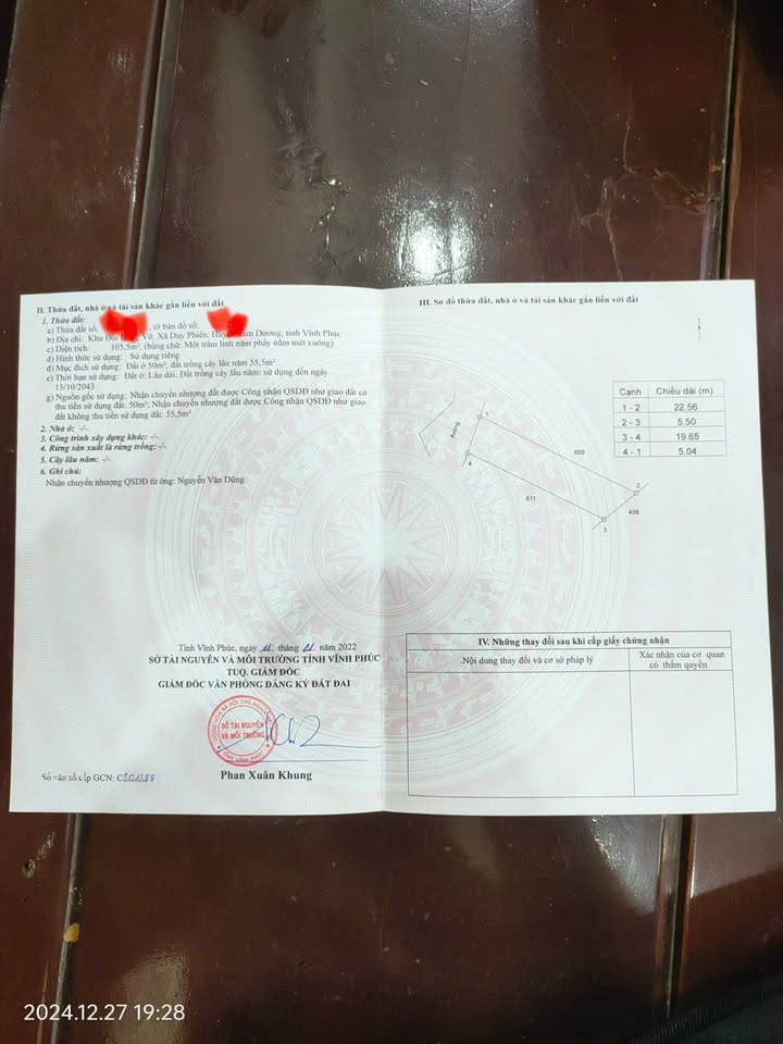 Lô đất Duy Phiên, Tam Dương, 105m² giá 900 triệu - Đầu tư sinh lời tốt!