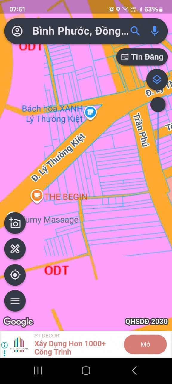 Đất thổ cư mặt tiền Lý Thường Kiệt, Tân Phú, 276m² giá 4.799 tỷ - Cơ hội đầu tư tuyệt vời!