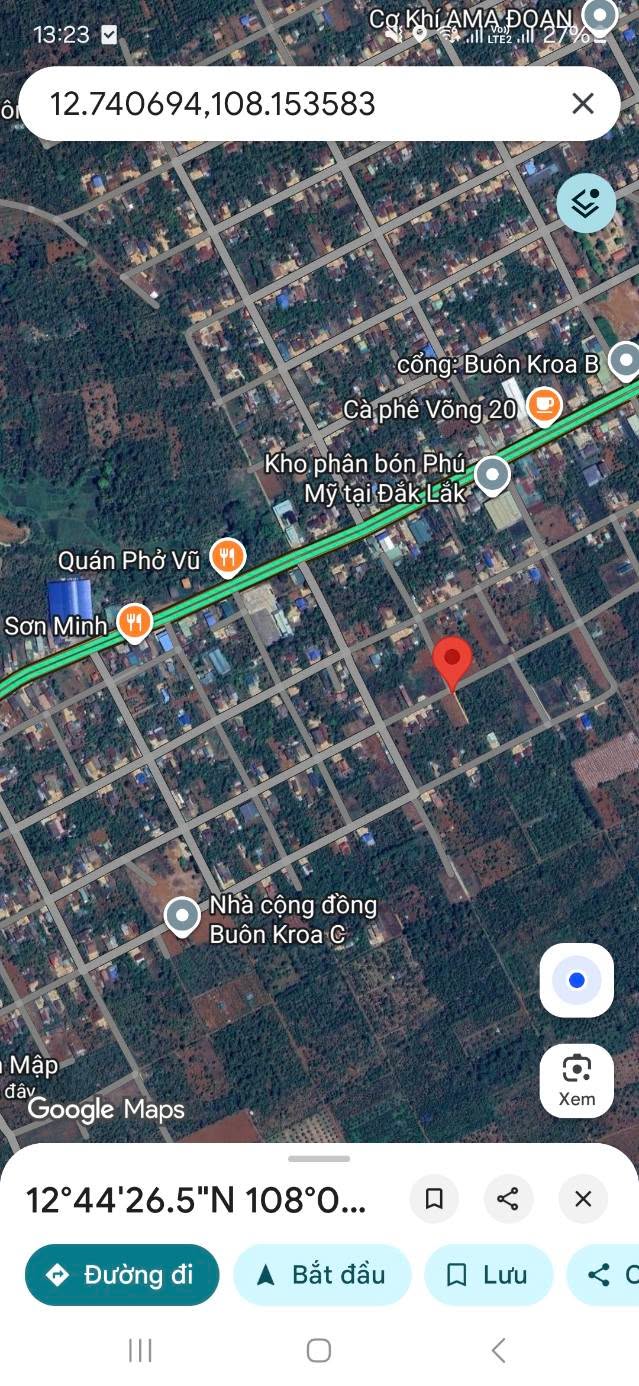 Đất nền Km15, xã Cuôr Đăng, huyện Cư M'gar, 120m² giá 650 triệu - Đường thông thoáng, khu dân cư đông đúc!