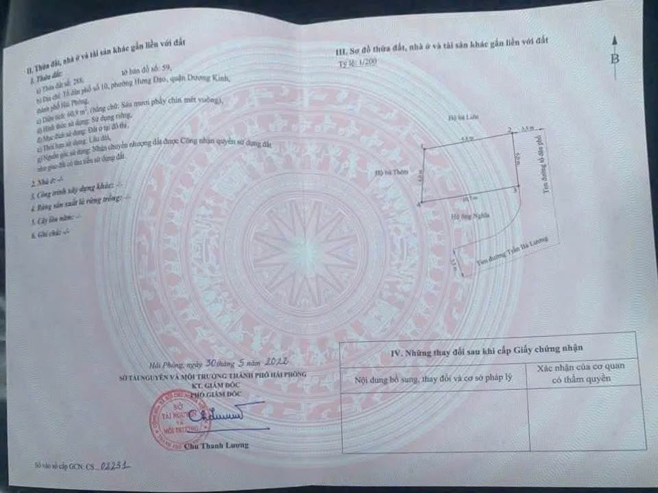 Đất nền mặt đường Trần Bá Lương 60.9m² giá 2.4 tỷ - Kinh doanh sầm uất!