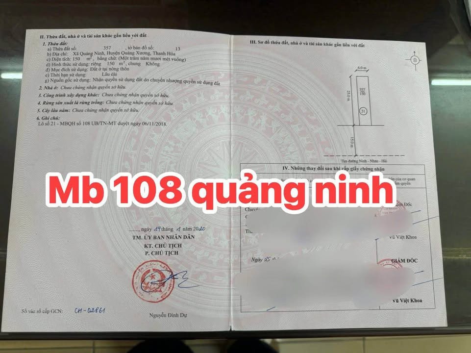 Đất nền mặt tiền 6m tại Quảng Ninh, 150m² giá 1 tỷ - Đầu tư sinh lời ngay!