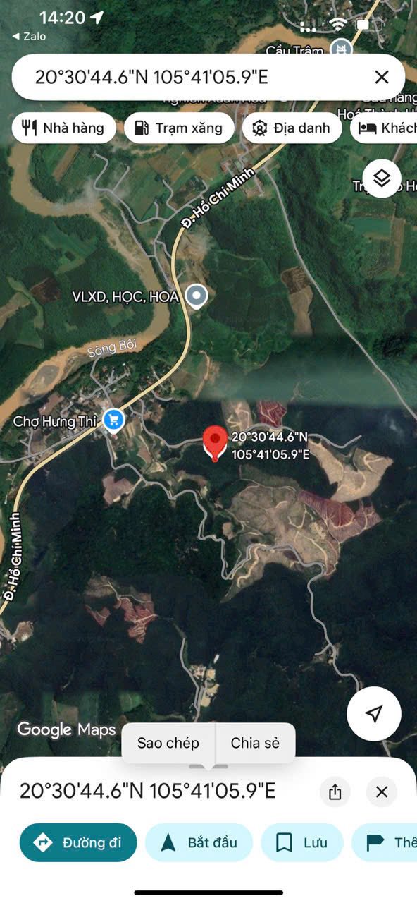 Đất sản xuất Hưng Thi, Lạc Thủy 30.000m² giá 800 triệu/ha - Vị trí đẹp, oto vào tận nơi!