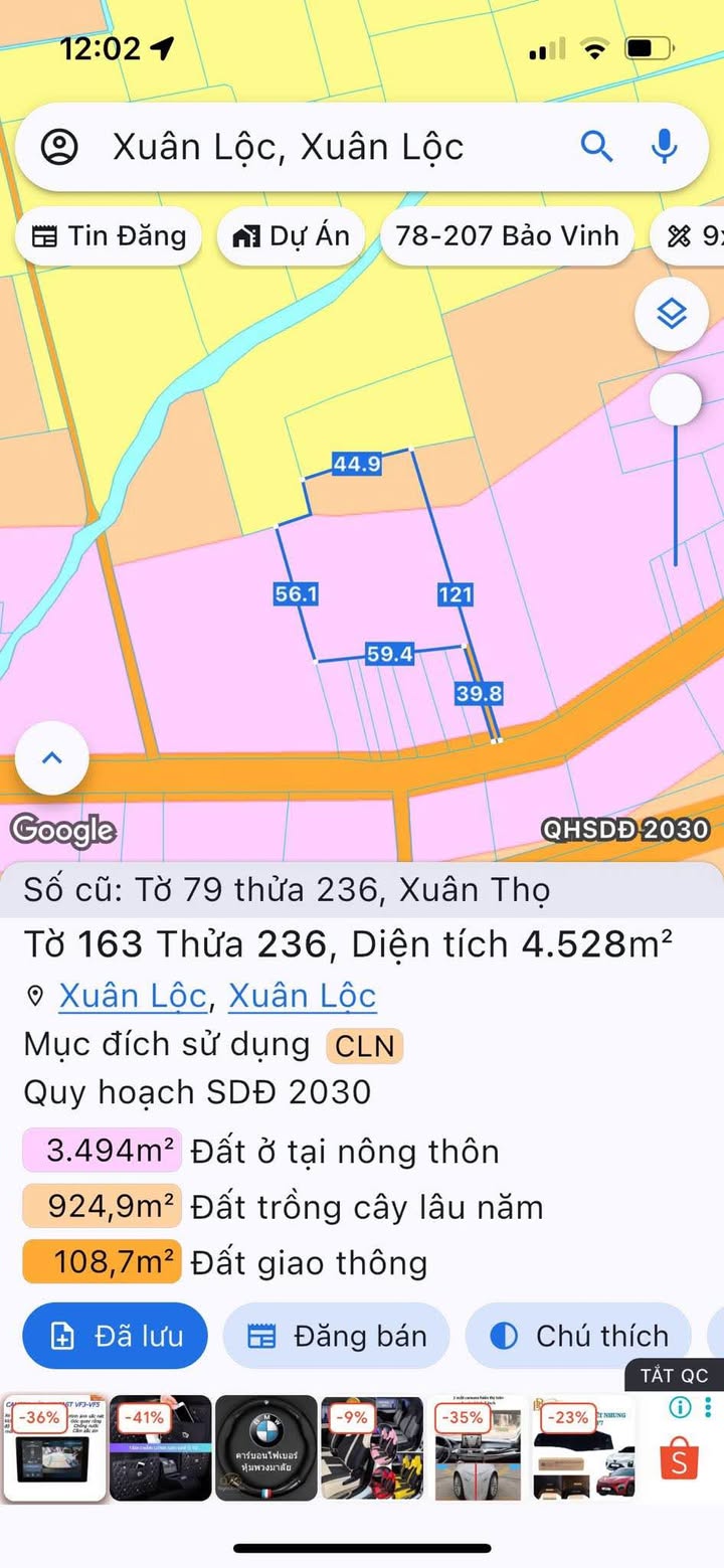 Đất nền Xuân Thọ Xuân Lộc 6500m² giá 4.7 tỷ - Pháp lý đầy đủ, vị trí đắc địa